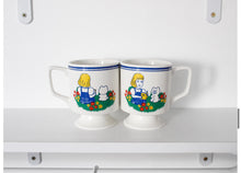 Load image into Gallery viewer, Footed Mug Cup Teddy And Lucy
