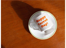 Load image into Gallery viewer, Footed Mug Cup Carrot Day
