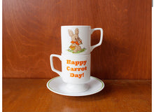 Load image into Gallery viewer, Footed Mug Cup Carrot Day
