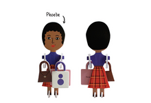Load image into Gallery viewer, Paper Toy Phoebe Likes Shopping - whoami
