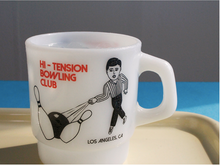 Load image into Gallery viewer, MILK GLASS CUP Bowling Club - whoami
