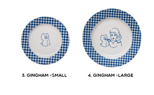 Load image into Gallery viewer, Teddy &amp; Lucy Plate Gingham
