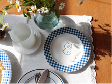 Load image into Gallery viewer, Teddy &amp; Lucy Plate Gingham
