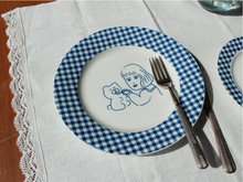 Load image into Gallery viewer, Teddy &amp; Lucy Plate Gingham
