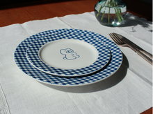 Load image into Gallery viewer, Teddy &amp; Lucy Plate Gingham
