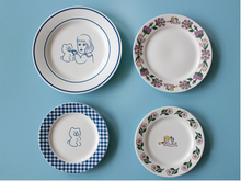 Load image into Gallery viewer, Teddy &amp; Lucy Plate Gingham
