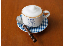 Load image into Gallery viewer, Teddy And Lucy Cup And Saucer Gingham
