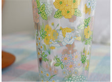 Load image into Gallery viewer, Long Glass Cup - Angel&#39;s Flower
