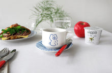 Load image into Gallery viewer, Teddy And Lucy Cup And Saucer Gingham
