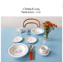 Load image into Gallery viewer, Teddy And Lucy Pasta Bowl Line
