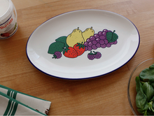 Load image into Gallery viewer, Oval Plate Happy Fruit - whoami
