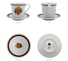 Load image into Gallery viewer, CUP AND SAUCER Vintage Bouquet - whoami
