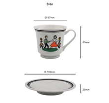 Load image into Gallery viewer, CUP AND SAUCER Vintage Bouquet - whoami
