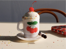 Load image into Gallery viewer, MILK GLASS CUP Cherry - whoami
