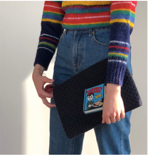 Load image into Gallery viewer, Knit Pompom Clutch Bag ver.2  Aurore And Cook Book - whoami
